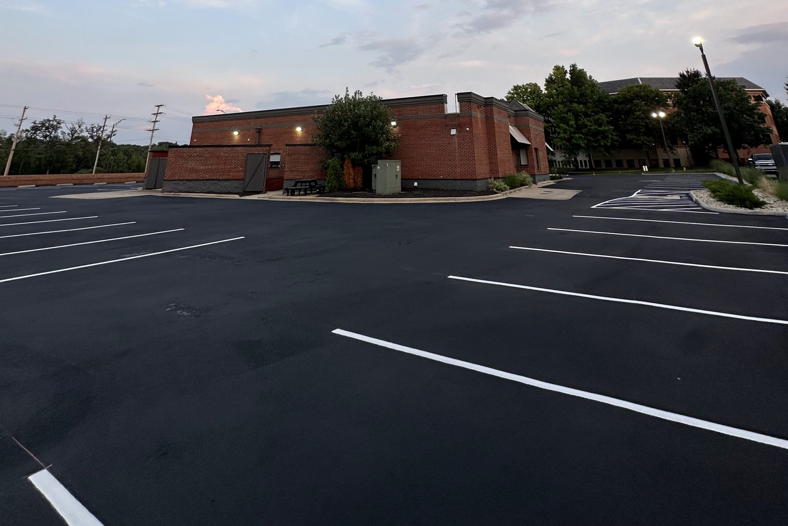 Parking Lot Sealcoating Improves Columbus Office